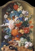 HUYSUM, Jan van, Flowers in a Terracotta Vase